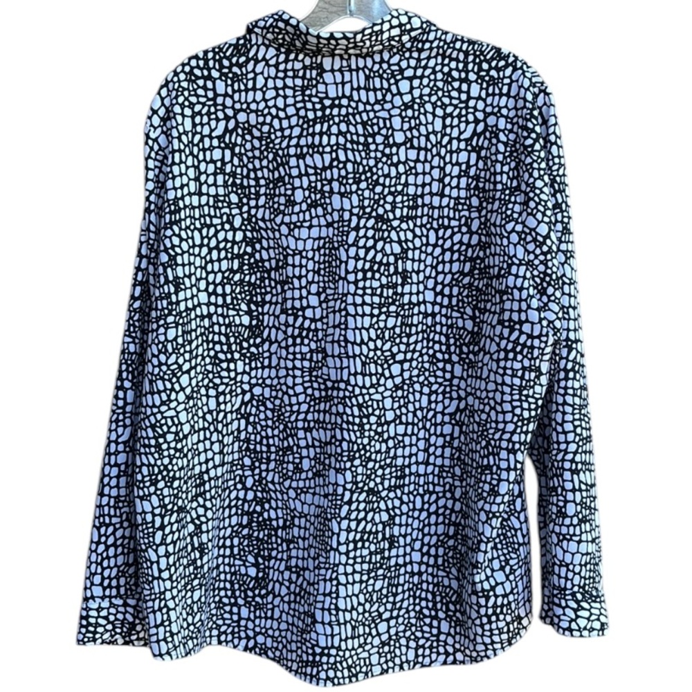 Chico’s Geo Print Giana Shirt Excellent Condition - Picture 4 of 6